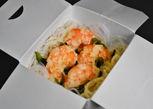 C креветкой в сливках