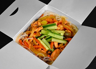 С лососем и овощами